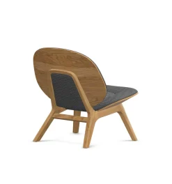 Weibelweibel Einzelstühle|Sessel Poi Stoff Hector Pepper Grau Holzgestell Eiche Natur