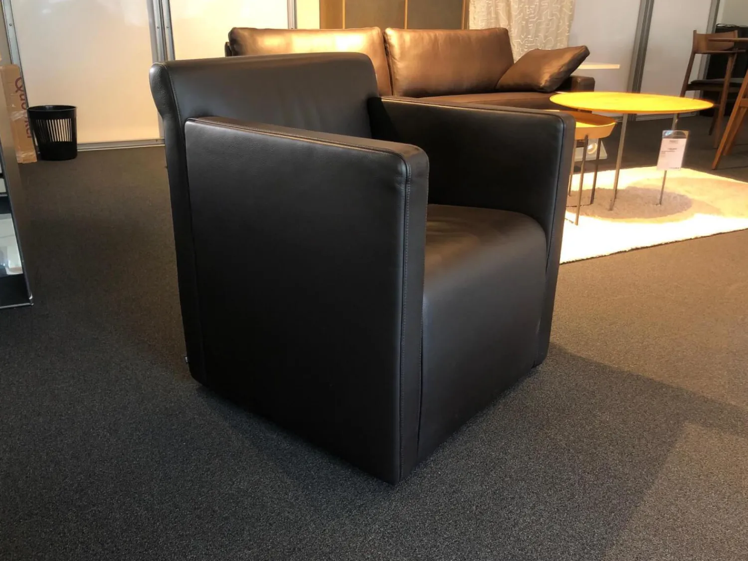 COR Relaxsessel|Sessel Quant Leder 284 Mocca Bodennah