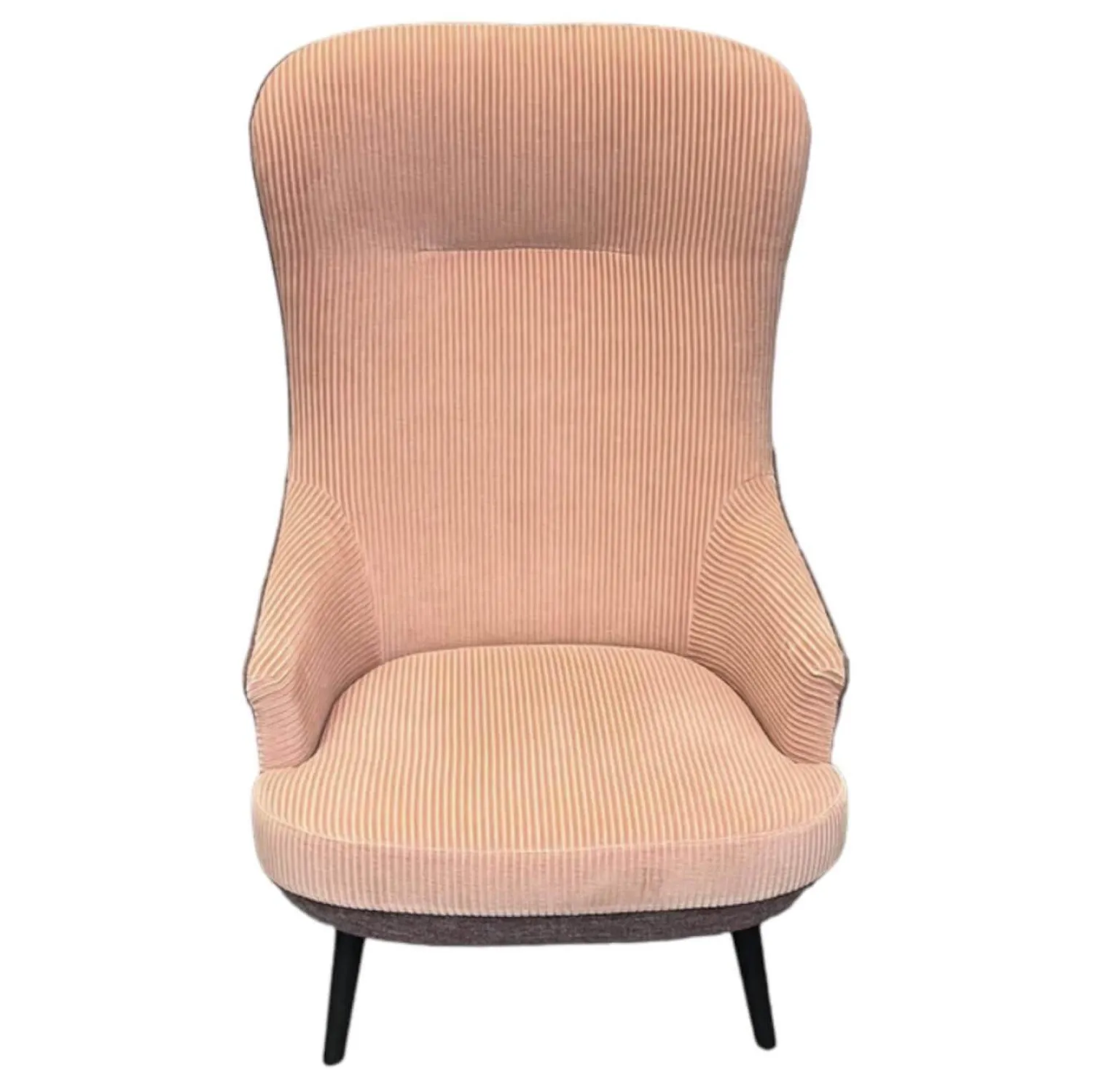 Walter Knoll Relaxsessel|Sessel Relaxchair 375 Stoff Kvadrat Phlox 0633 Rücken Stoff Gaia 7887 Amethyst Gestell Eiche Geflammt Geölt
