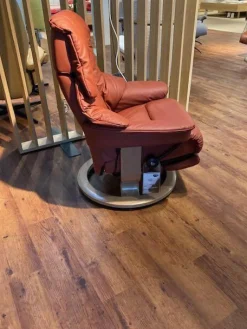 Stressless Relaxsessel|Sessel Reno Leder Paloma Dark Henna M mit Power ohne Batterie