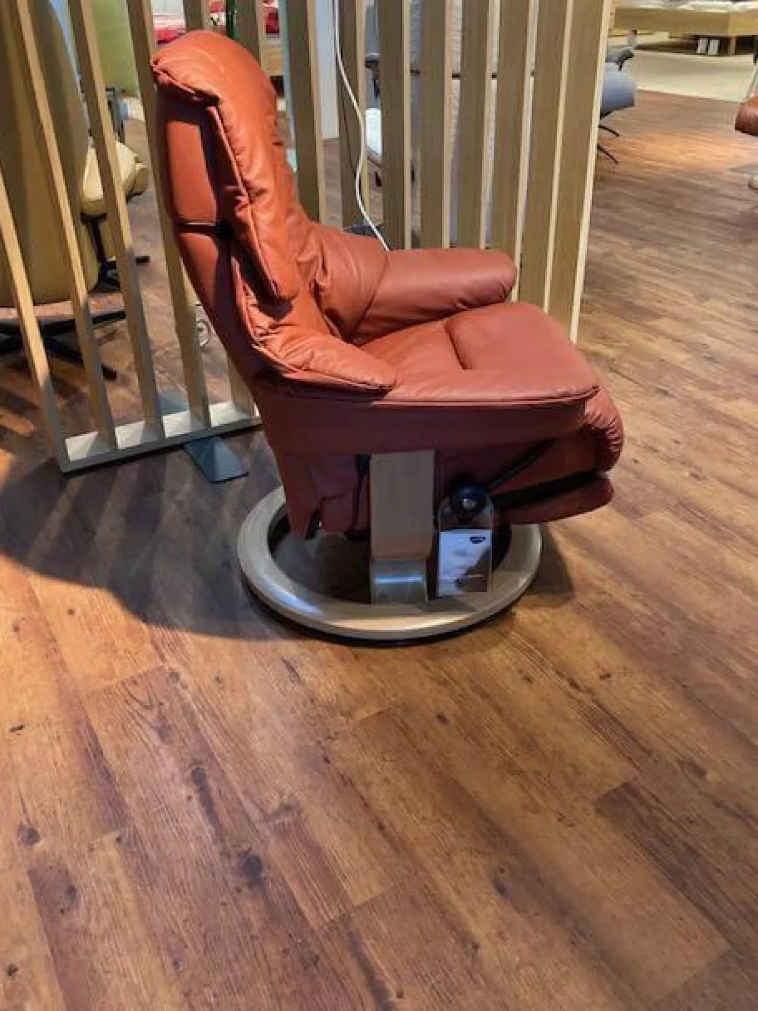 Stressless Relaxsessel|Sessel Reno Leder Paloma Dark Henna M mit Power ohne Batterie