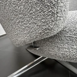 Vitra Relaxsessel|Sessel Repos 210 746 00 Stoff Nubia F100 Creme Sierragrau Grau Gestell Poliert