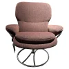 Stressless Relaxsessel|Sessel Rome M Low Back 1357361 In Stoff Aster 54 Burgundy Rot Weiß Hohes Gestell In 40 Alu