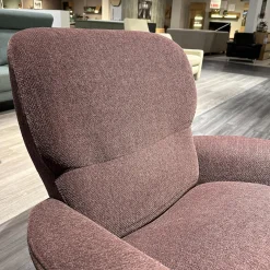 Stressless Relaxsessel|Sessel Rome M Low Back 1357361 In Stoff Aster 54 Burgundy Rot Weiß Hohes Gestell In 40 Alu