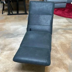 Brühl Loungesessel|Sessel Roro Small Leder Glove Schwarz Gestell Schwarz Pulverbeschichtet Mit Rollen Schwarz