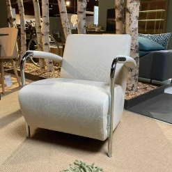 Leolux Relaxsessel|Sessel Scylla Stoff Vanilla 965-100 Gestell Chrom