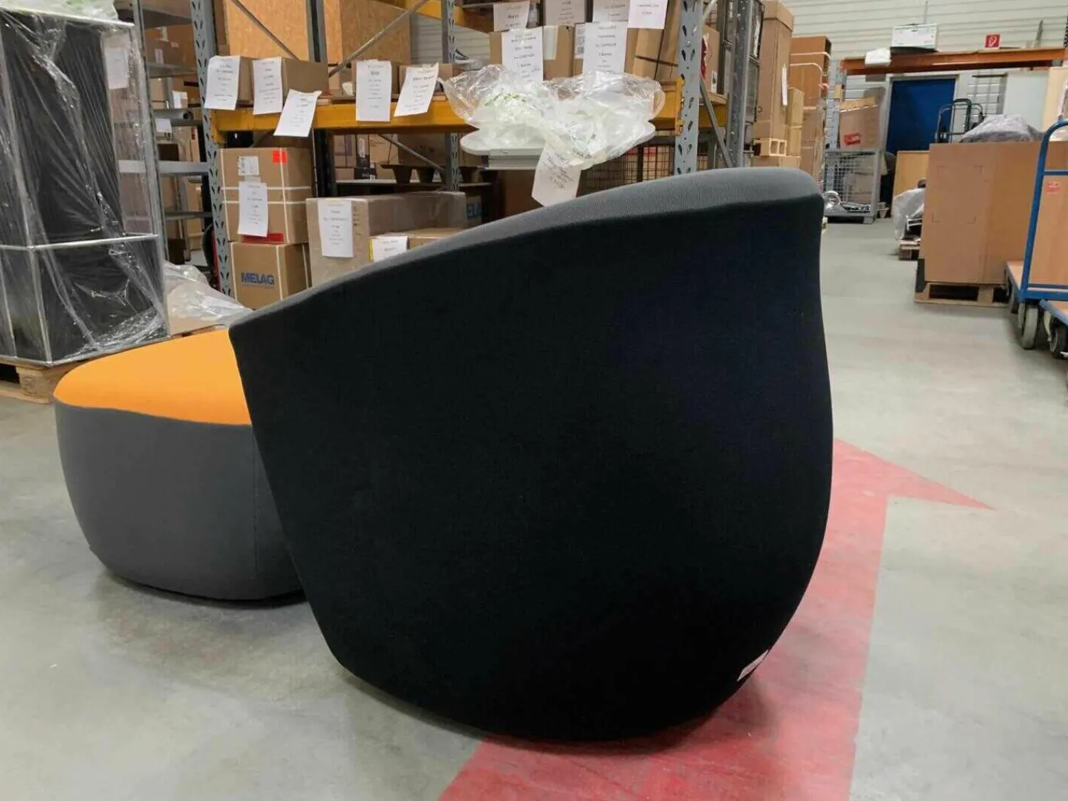 Walter Knoll Relaxsessel|Sessel Seating Stone mit 2 Hockern