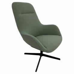 Walter Knoll Relaxsessel|Sessel Sheru Lounge Chair Stoff Main Line Flax Greenwich Grün Rücken Leder Kongress