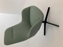 Walter Knoll Relaxsessel|Sessel Sheru Lounge Chair Stoff Main Line Flax Greenwich Grün Rücken Leder Kongress
