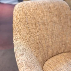 Walter Knoll Einzelstühle|Sessel Sheru Mit Armlehnen Bezug Innen Stof Sorel 7873 Grau Außen Leder Elen 1406 Taupe Grau 4 Bein Gestell Eiche Geflemmt