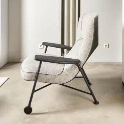 Walter Knoll Relaxsessel|Sessel Shinzo Mit Hocker Leder Savannah 7883 Platin Rücken Kernleder Saddel Black