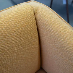 Signet Einzelstühle|Sessel Smilla Stoff Steelcut Quartett Gelb Fuß Nussbaum