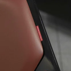 Fritz Hansen Relaxsessel|Sessel Space JI 11 Schwarz Hochglanz Softleder Cognacfarbig Kat. 6