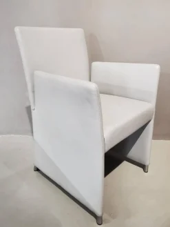 Knoll International Loungesessel|Sessel Stuhl Dinnerchair Jason Leder Congress 55 Grau Gestell Stahl Velourmatt