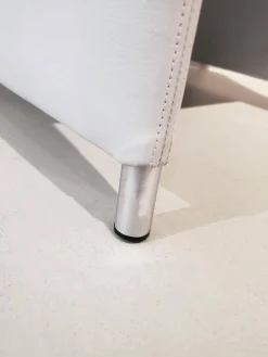 Knoll International Loungesessel|Sessel Stuhl Dinnerchair Jason Leder Congress 55 Grau Gestell Stahl Velourmatt