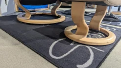 Stressless Relaxsessel|Sessel Sunrise L Leder Paloma Sand Beige Gestell Classic Eiche Natur Mit Hocker