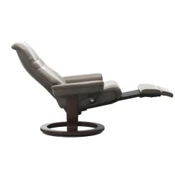 Stressless Relaxsessel|Sessel Sunrise L Leg And Back Leder Cori Mole Gestell Classic Holz Wenge