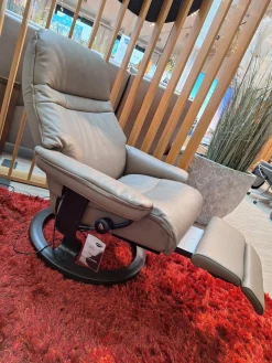 Stressless Relaxsessel|Sessel Sunrise L Leg And Back Leder Cori Mole Gestell Classic Holz Wenge