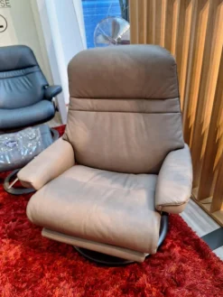 Stressless Relaxsessel|Sessel Sunrise L Leg And Back Leder Cori Mole Gestell Classic Holz Wenge