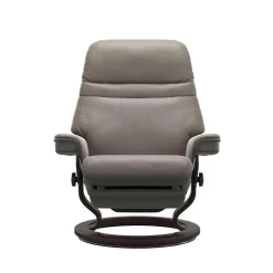 Stressless Relaxsessel|Sessel Sunrise L Leg And Back Leder Cori Mole Gestell Classic Holz Wenge