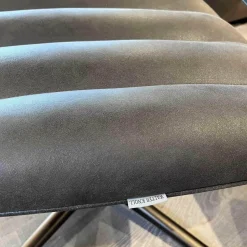 Walter Knoll Relaxsessel|Sessel Und Hocker Healey Lounge Leder Vintage mit Hocker 1410 Cigar 4-Fuss Kreuzgestell Alu Matt Bro