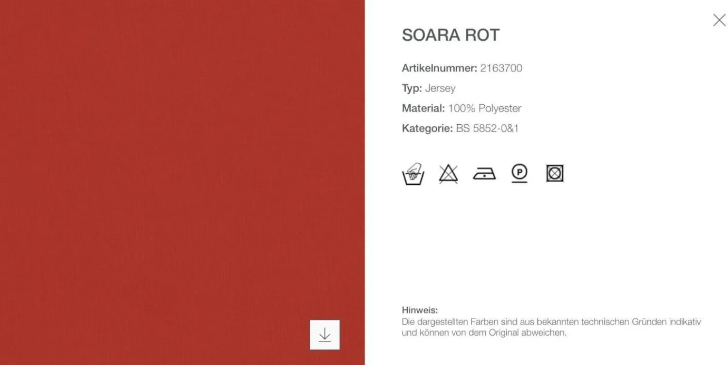 B&B Italia Relaxsessel|Sessel UP 2000 Stoff Jersey Soara Rot Metallbasis Unterseite Kernleder Mit Hocker