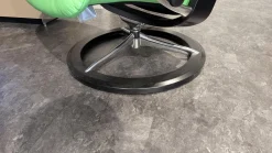 Stressless Relaxsessel|Sessel View Leder Paloma Summer Green Grün Gestell Signature Chrome Mit Hocker