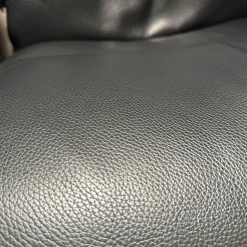 Stressless Relaxsessel|Sessel View M Bezug Cori Schwarz Untergestell Signature Metall Poliert Holz Schwarz Inklusive Hocker