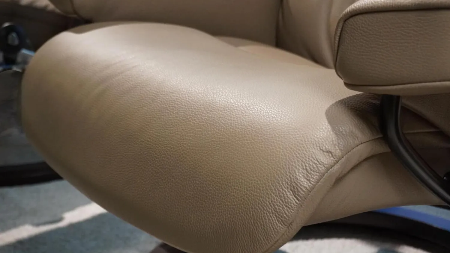 Stressless Relaxsessel|Sessel View M Leder Batick Mole Braun Gestell Classic Wenge Gebeizt Inklusive Hocker