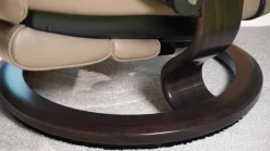 Stressless Relaxsessel|Sessel View M Leder Batick Mole Braun Füße Classic Wenge Gebeizt Mit Power Leg And Back