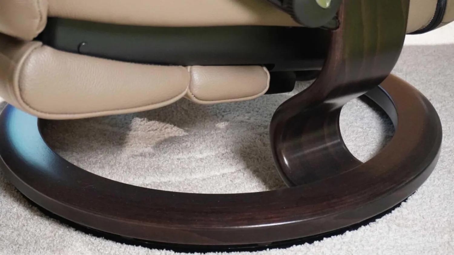 Stressless Relaxsessel|Sessel View M Leder Batick Mole Braun Füße Classic Wenge Gebeizt Mit Power Leg And Back