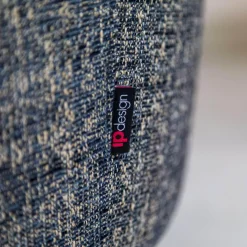 IP Design Relaxsessel|Sessel Vigo Stoff Quinto Grau Edelstahlkufe Poliert