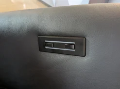 WK Wohnen Relaxsessel|Sessel WK687 Bosso 7321 Leder Dino Schwarz mit motorischen Funktionen