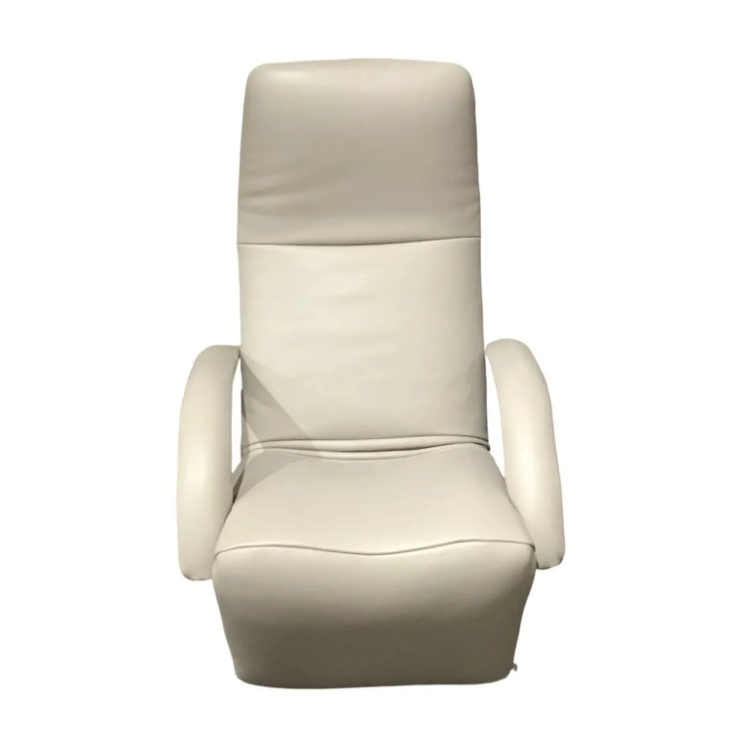 Jori Relaxsessel|Sessel Yoga JR7360 Leder Celia Egg Weiß Creme Gestell Schwarz Lackiert