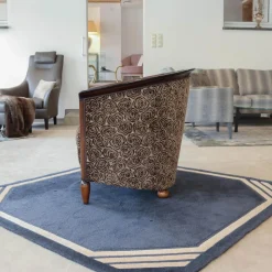 Finkeldei Relaxsessel|Sichtholzsessel Julietta Stoff Montagna 3344 Braun Graubeige