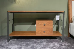 Rolf Benz Kommoden & Sideboards|Sideboard 914 Holzfurnier Farblos Lackiert Nussbaum Amerikanisch Gestell Stahl Lackiert