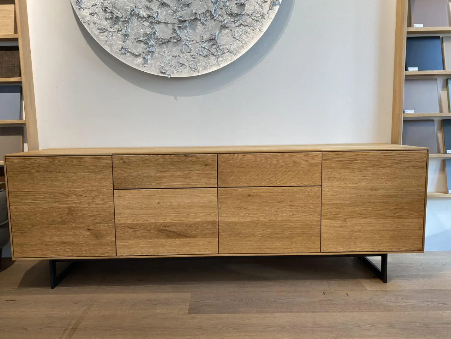 Anrei Kommoden & Sideboards|Sideboard Asteiche Gebürstet Natur Geölt