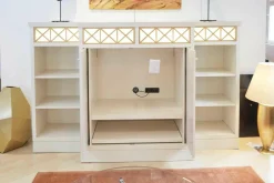 WK Wohnen Kommoden & Sideboards|Sideboard Carino Lack Weißbeige mit Beleuchtung