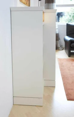 WK Wohnen Kommoden & Sideboards|Sideboard Carino Lack Weißbeige mit Beleuchtung