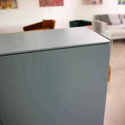 Kettnaker Kommoden & Sideboards|Sideboard Case Lack Graublau Grau Blau Matt Push To Open