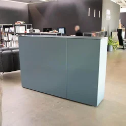 Kettnaker Kommoden & Sideboards|Sideboard Case Lack Graublau Grau Blau Matt Push To Open