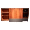Team 7 Kommoden & Sideboards|Sideboard Cubus Pure Nussbaum Natur Geölt Innen Buche Farbglas Graphitgrau Matt