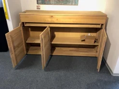 Decker Kommoden & Sideboards|Sideboard Divano Wildeiche Massiv Oberfläche Bianco Geölt