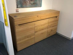 Decker Kommoden & Sideboards|Sideboard Divano Wildeiche Massiv Oberfläche Bianco Geölt