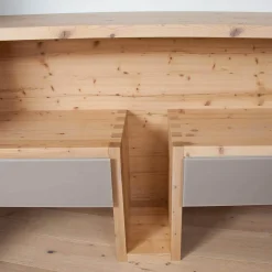 Forcher Kommoden & Sideboards|Sideboard Fineline Fichte Altholz Bianco Glas Farbe 408 Terra