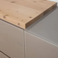 Forcher Kommoden & Sideboards|Sideboard Fineline Fichte Altholz Bianco Glas Farbe 408 Terra