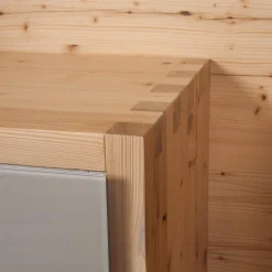 Forcher Kommoden & Sideboards|Sideboard Fineline Fichte Altholz Bianco Glas Farbe 408 Terra