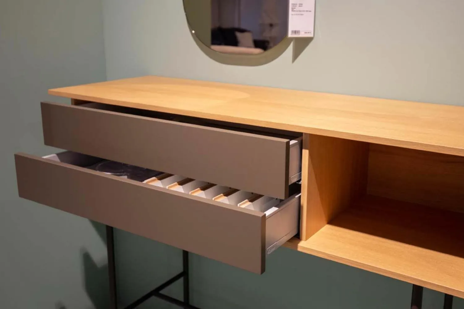 Sculptures Jeux Kommoden & Sideboards|Sideboard 7For Eiche Tobacco Gestell Metall Schwarz