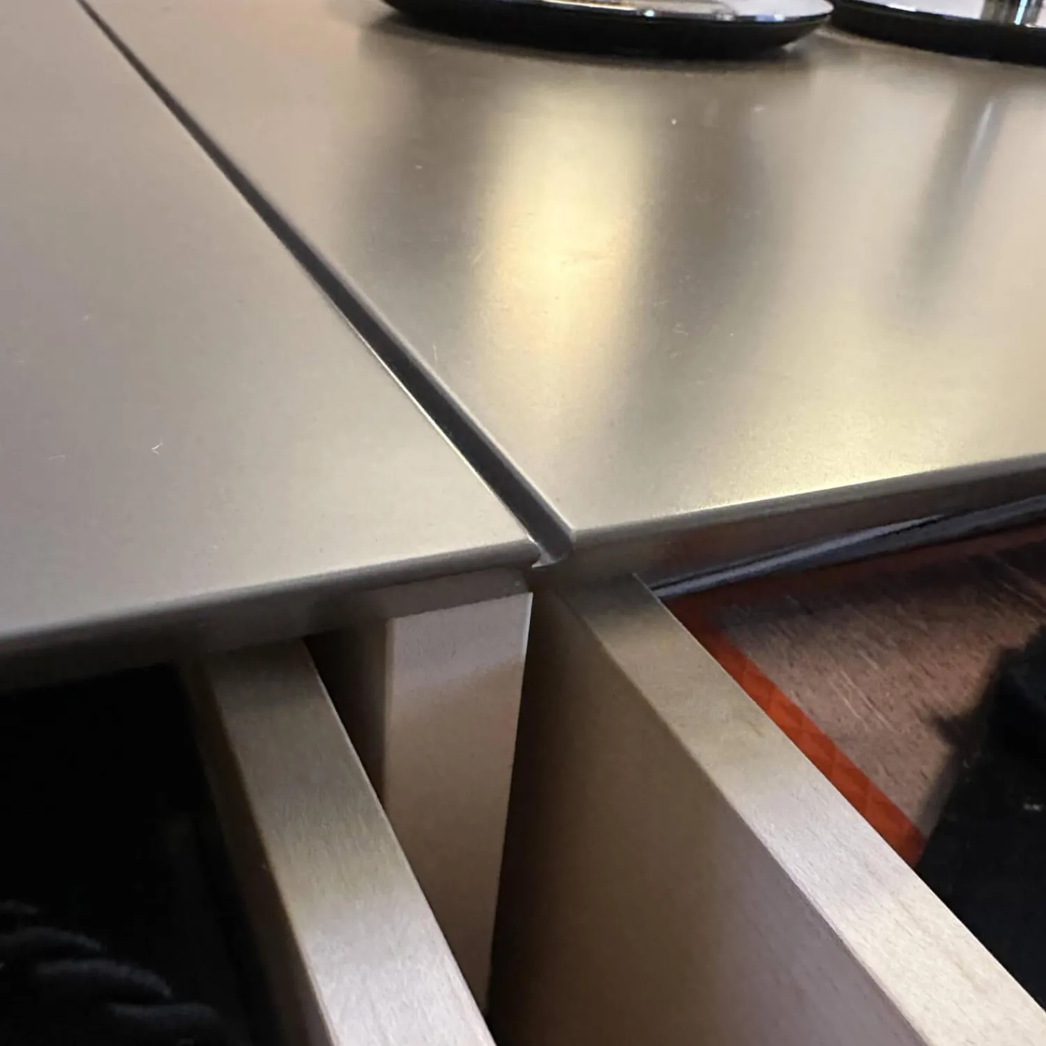 Christine Kröncke Kommoden & Sideboards|Sideboard GAP Lack Terra Grau Braun Matt Mit Griffmodulen Chrom