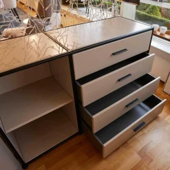 Dauphin Home Kommoden & Sideboards|Sideboard 20H Black Edition LC0751 Ombre Naturell Claire